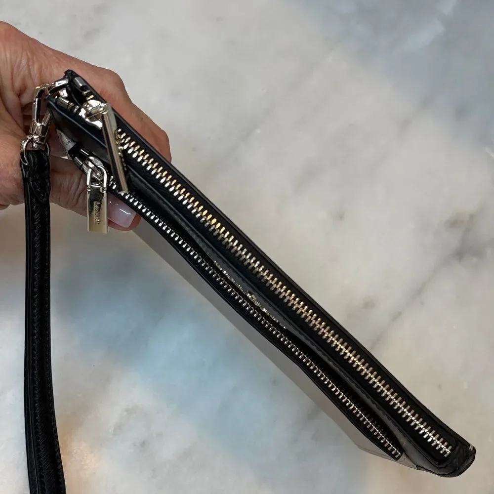 Kate Spade Colorblock Saffiano Leather XL Wristlet Clutch Pouch Wallet